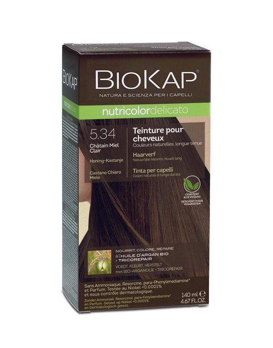 Biokap -- Delicato 5.34 châtain miel clair - 140ml