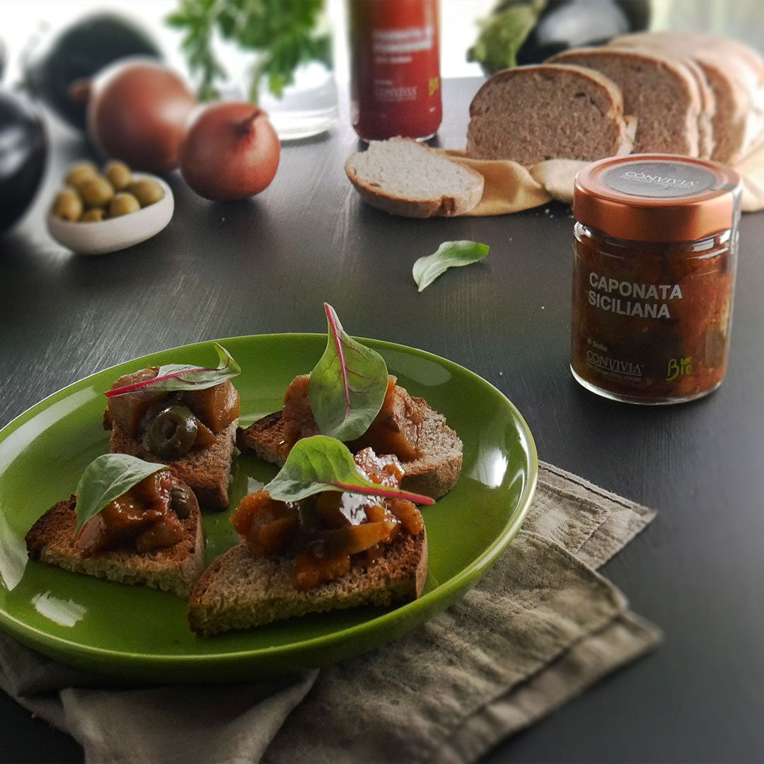 Bruschetta met Siciliaanse Caponata 🥖