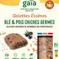 Gaia -- Galettes Essènes de blé & pois chiches germées olives noires & herbes de Provences - 2x100 g x4