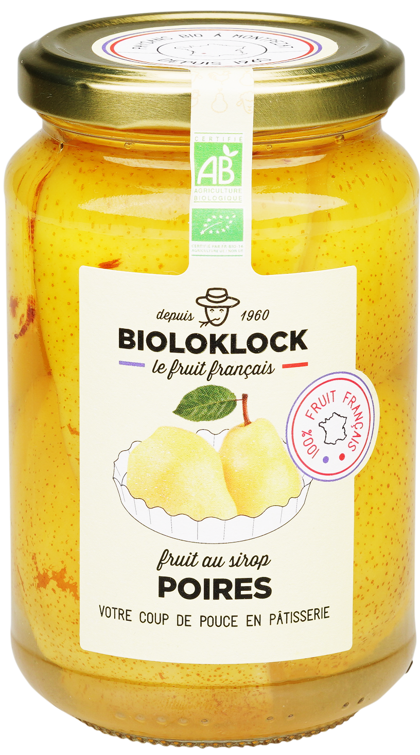 Bioloklock -- Poires au sirop bio - 370 g
