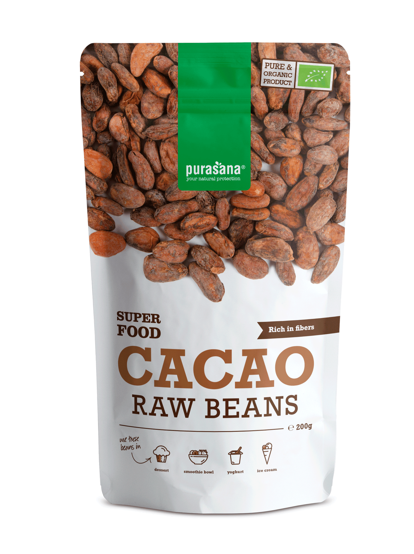 Purasana -- Fèves de cacao - 200 g