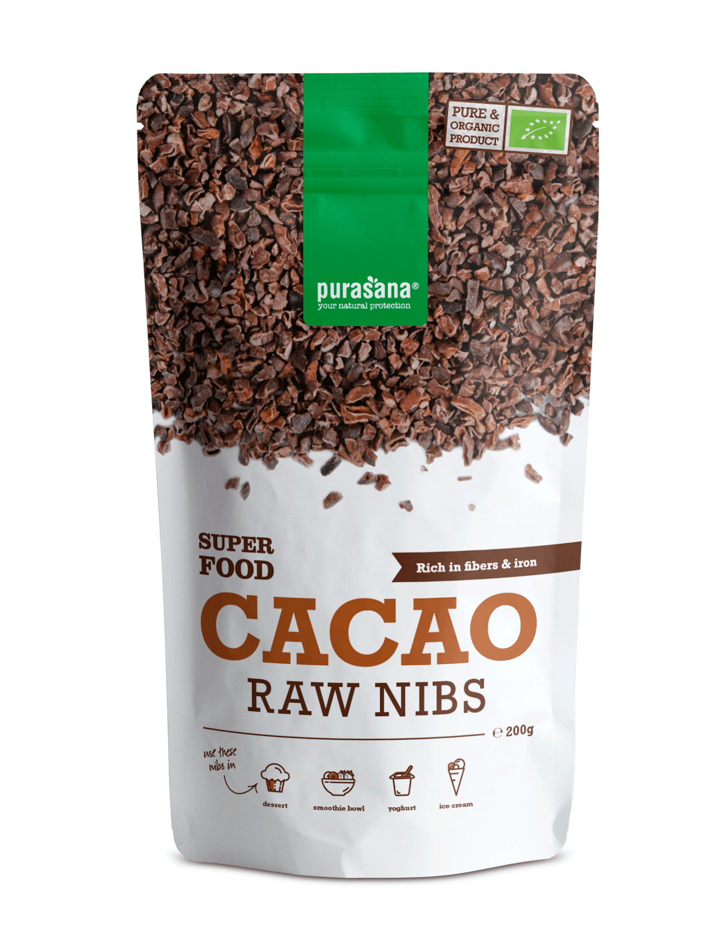 Purasana -- Pépites de cacao - 200 g