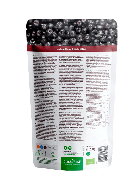 Purasana -- Aronia poudre - 200 g