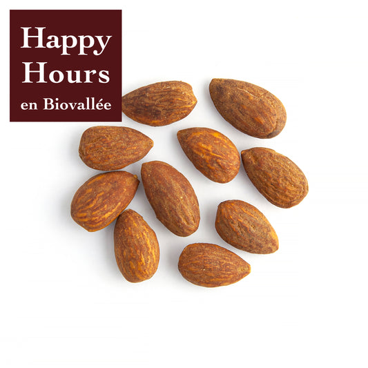 Happy Hours En Biovallée -- Amandes grillées bio Vrac (origine Espagne) - 5 kg