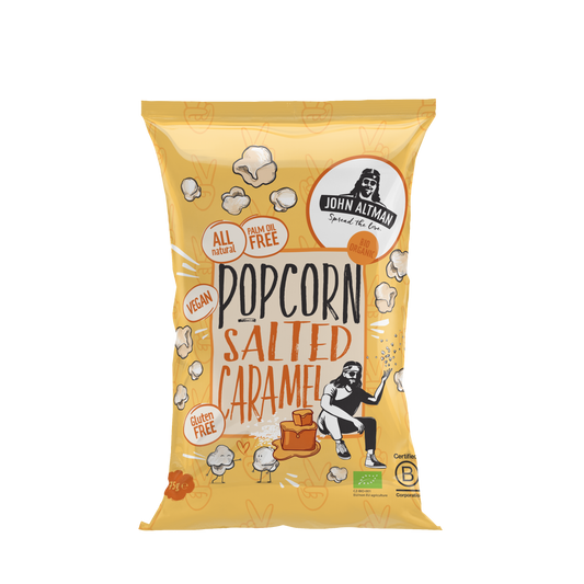 John Altman -- Popcorn bio au caramel salé - 75 g x 10