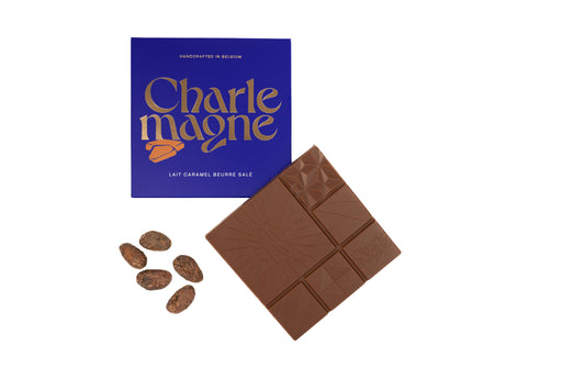 Charlemagne Chocolatiers -- Tablette lait caramel beurre salé - 50 g