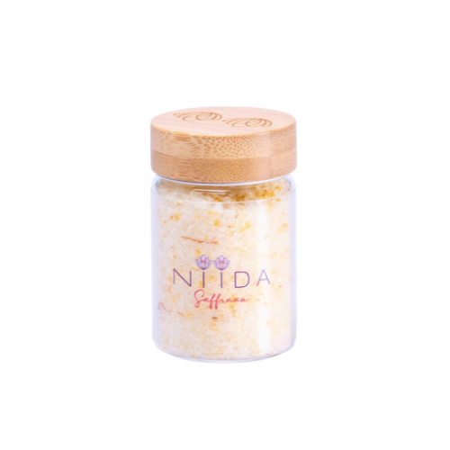 Niida Saffraan -- Fleur de sel au safran (origine France) - 90 g