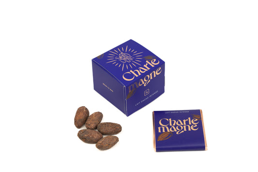 Charlemagne Chocolatiers -- Semainier lait cacao intense - 7 carrés de chocolat