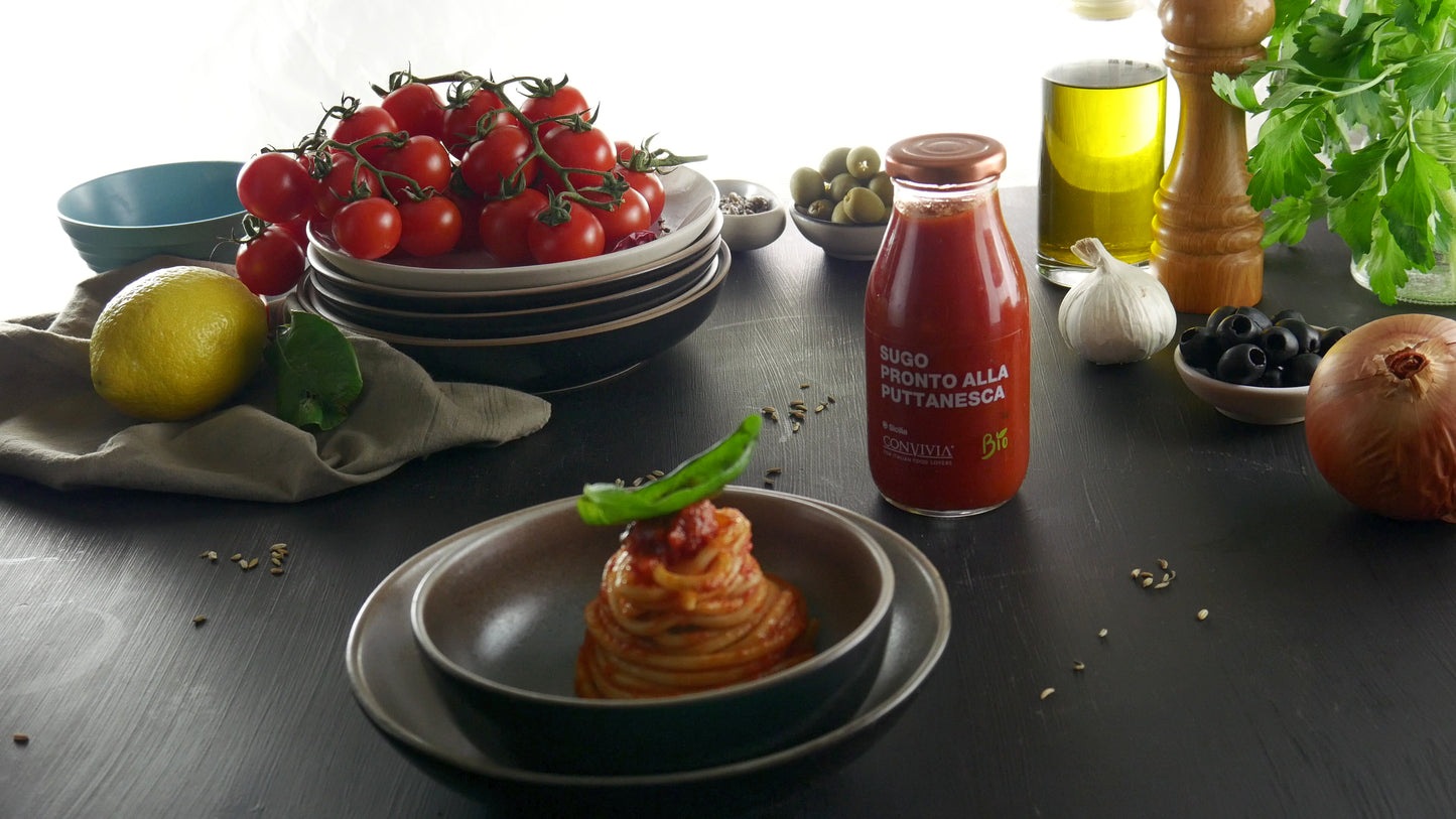 Convivia -- Sauce tomate cerise puttanesca - 250 g