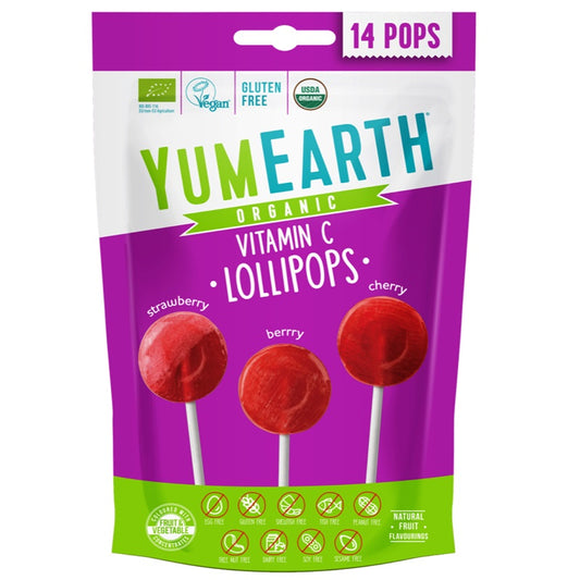 YumEarth -- Pops fruits rouges - 14 sucettes