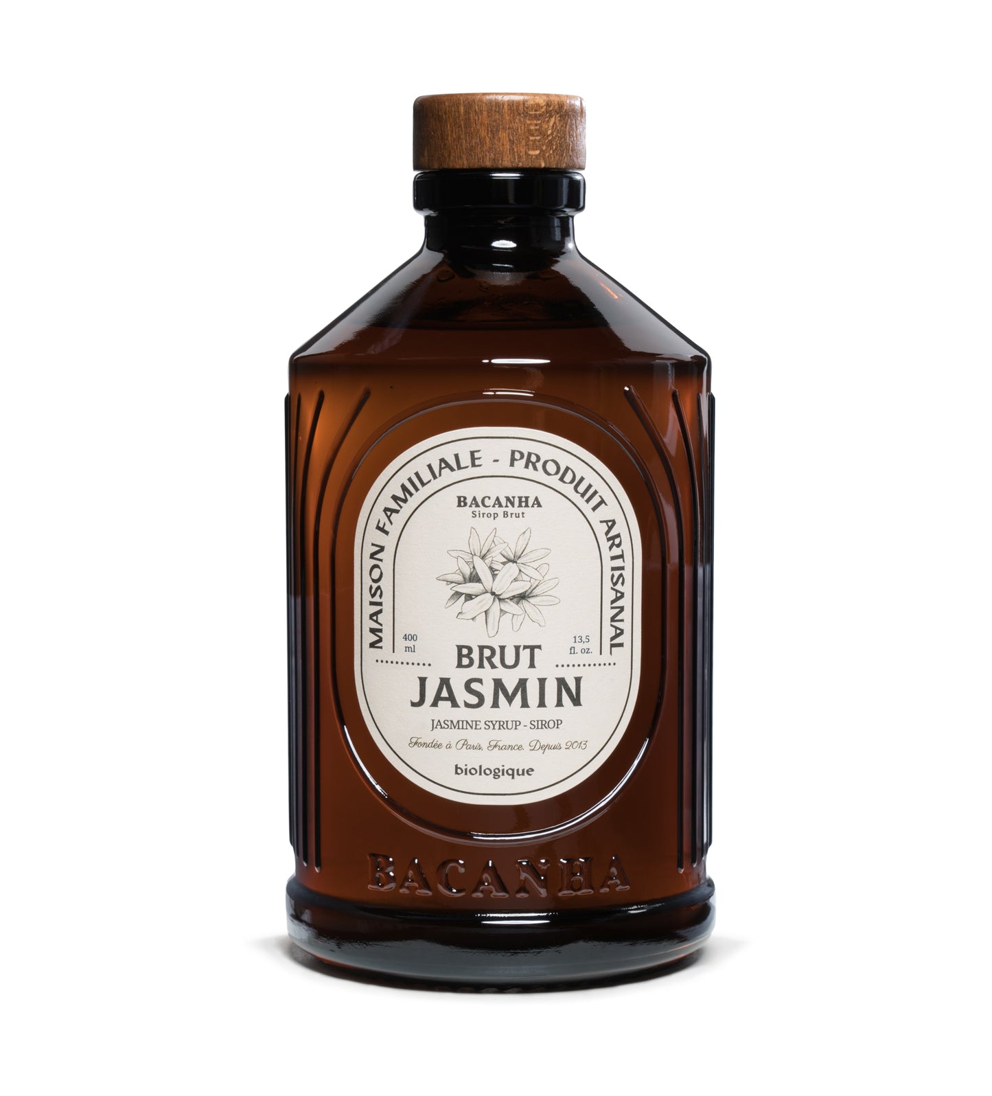 Bacanha -- Sirop de jasmin brut bio - 400 ml