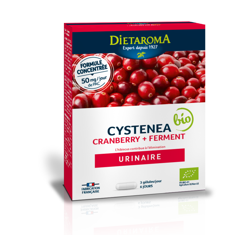 Dietaroma -- Cystenea duo cranberry et ferments - 20 gélules