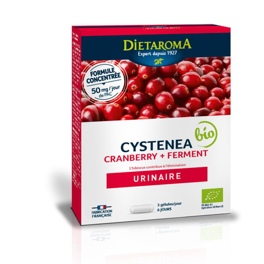 Dietaroma -- Cystenea duo cranberry et ferments - 20 gélules