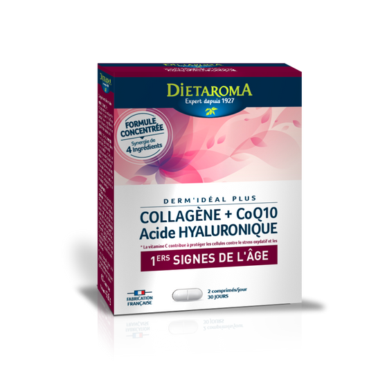 Dietaroma -- Derm'ideal plus collagene q10 - 60 comprimés