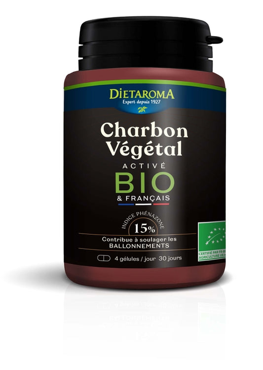 Dietaroma -- Charbon vegetal active bio - 120 gélules