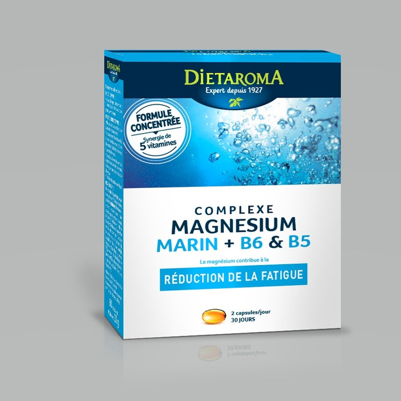 Dietaroma -- Complexe magnesium marin + b5 & b6 - 60 capsules