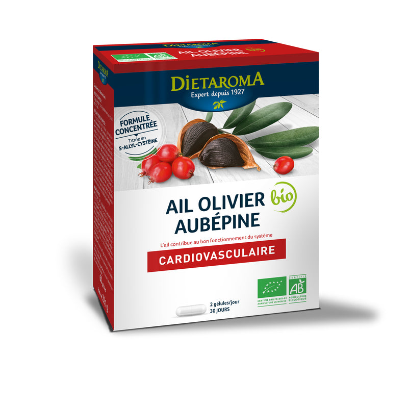Dietaroma -- Ail-olivier-aubepine bio - 60 gélules
