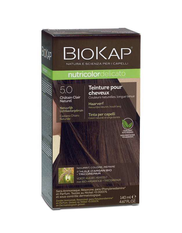Biokap -- Delicato 5.00 châtain clair naturel - 140ml