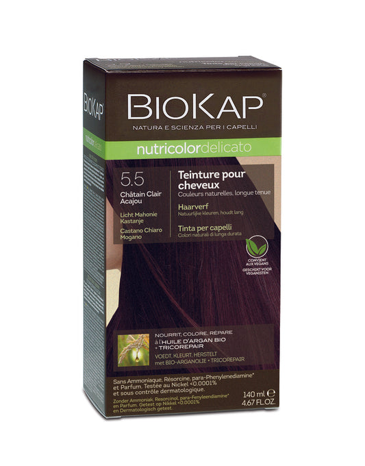 Biokap -- Delicato 5.50 châtain clair acajou - 140ml