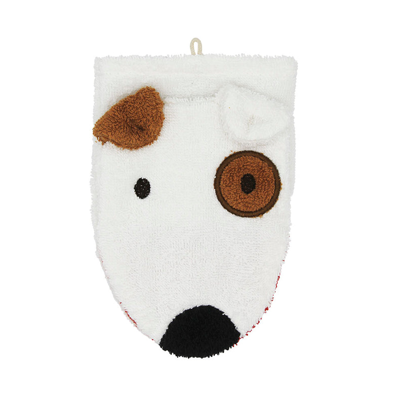 Furnis -- Gant toilette enfant chien - 13.5x19cm