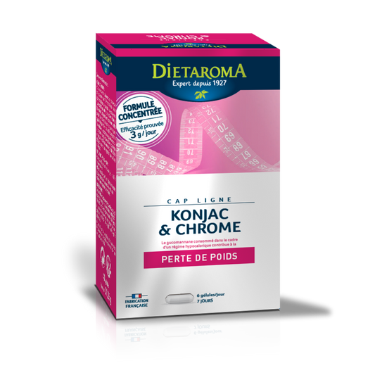 Dietaroma -- Cap ligne konjac-chrome - 40 gélules