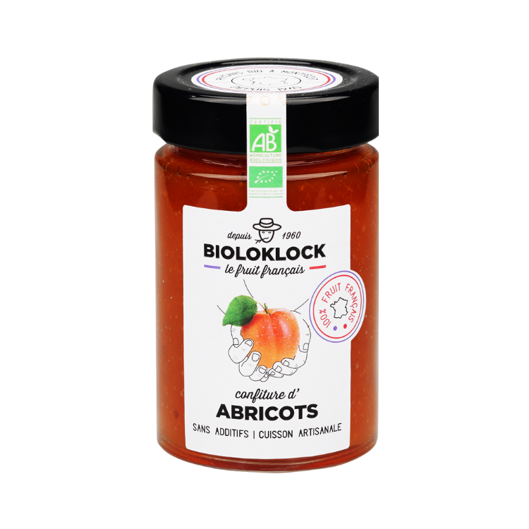 Bioloklock -- Confiture d'abricots bio - 230 g