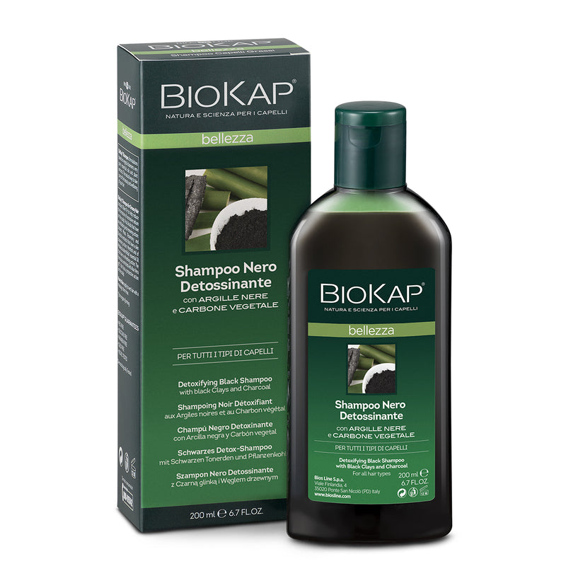 Biokap -- shampoing noir détoxifiant - 200ml