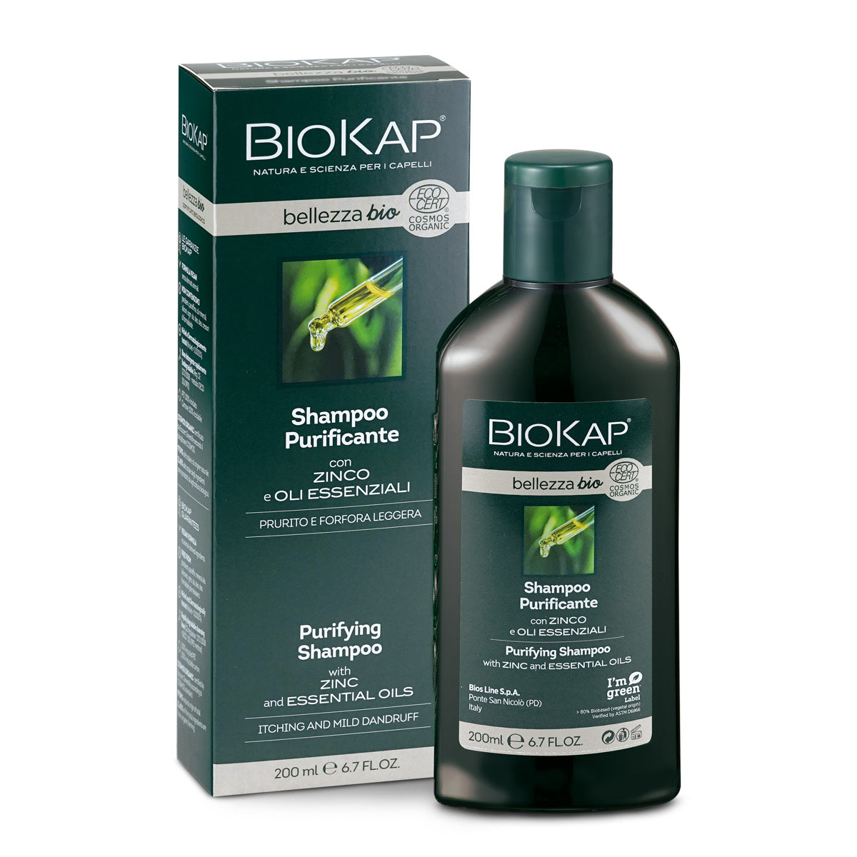 Biokap -- Bio shampoing purifiant (pellicules) new - 200ml