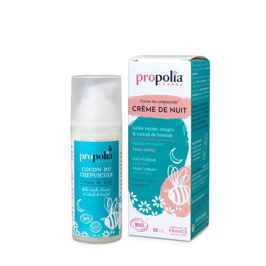 Propolia -- Creme de nuit -  cocon de crepuscule / peaux sèches - 50ml