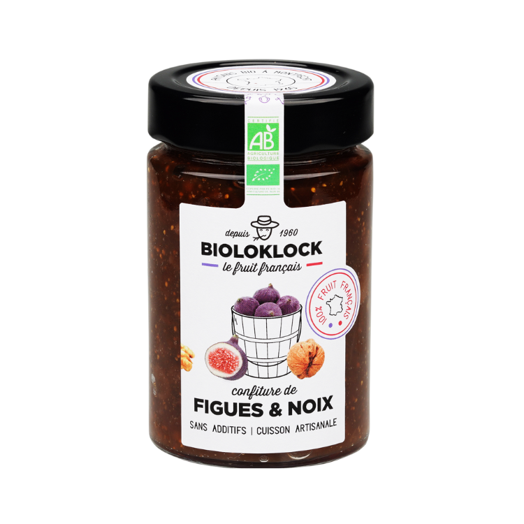 Bioloklock -- Confiture de figues-noix bio - 230 g