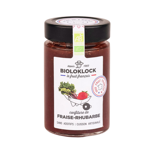 Bioloklock -- Confiture de fraise-rhubarbe - 230 g