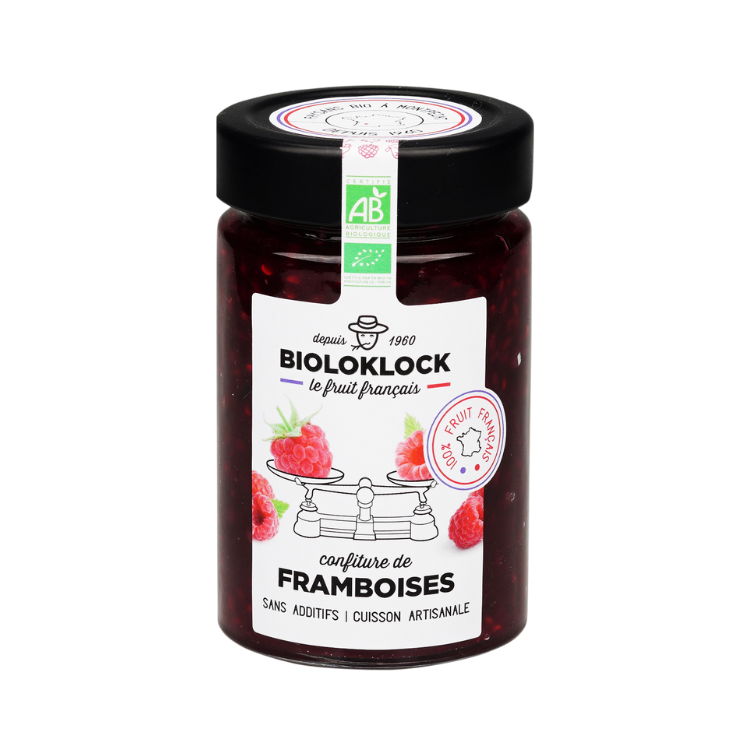 Bioloklock -- Confiture de framboises bio - 230 g