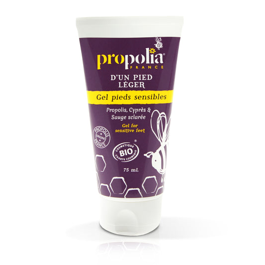 Propolia -- Gel pieds sensibles propolis cyprès et sauge sclarée - 75ml