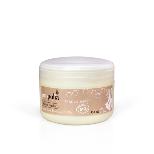 Propolia -- Masque capillaire bio karité huile d'avocat et miel format eco - 500ml
