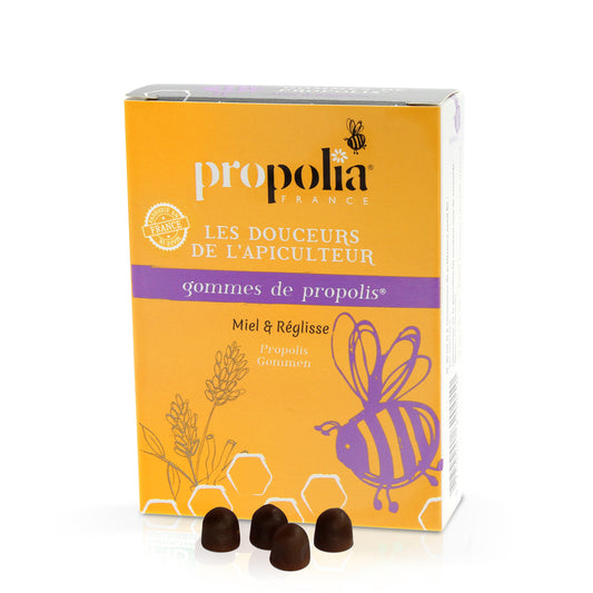 Propolia -- Gommes de propolis réglisse - 45g