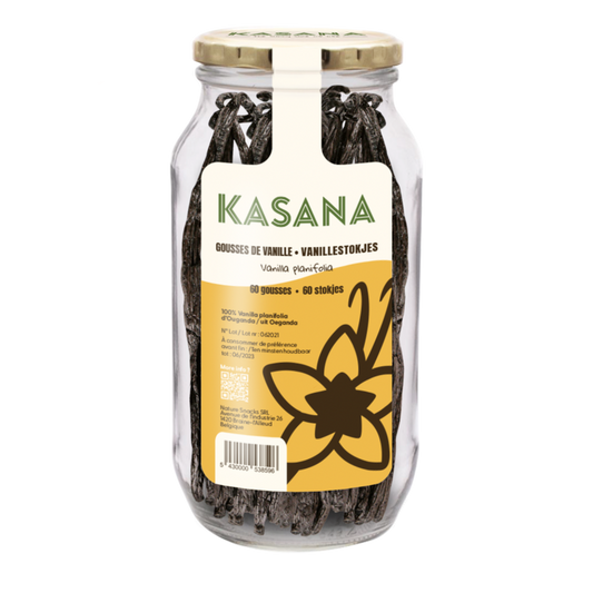 Kasana -- Pot vanille 60 gousses Vrac (origine Hors UE) - 240g