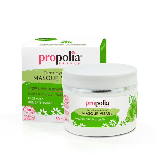 Propolia -- Masque visage bio kaolin miel propolis - 50ml