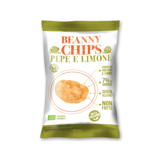 Beanny Chips -- Chips poivre & citron - 40 g x 8