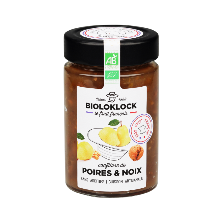 Bioloklock -- Confiture de poires noix - 230 g