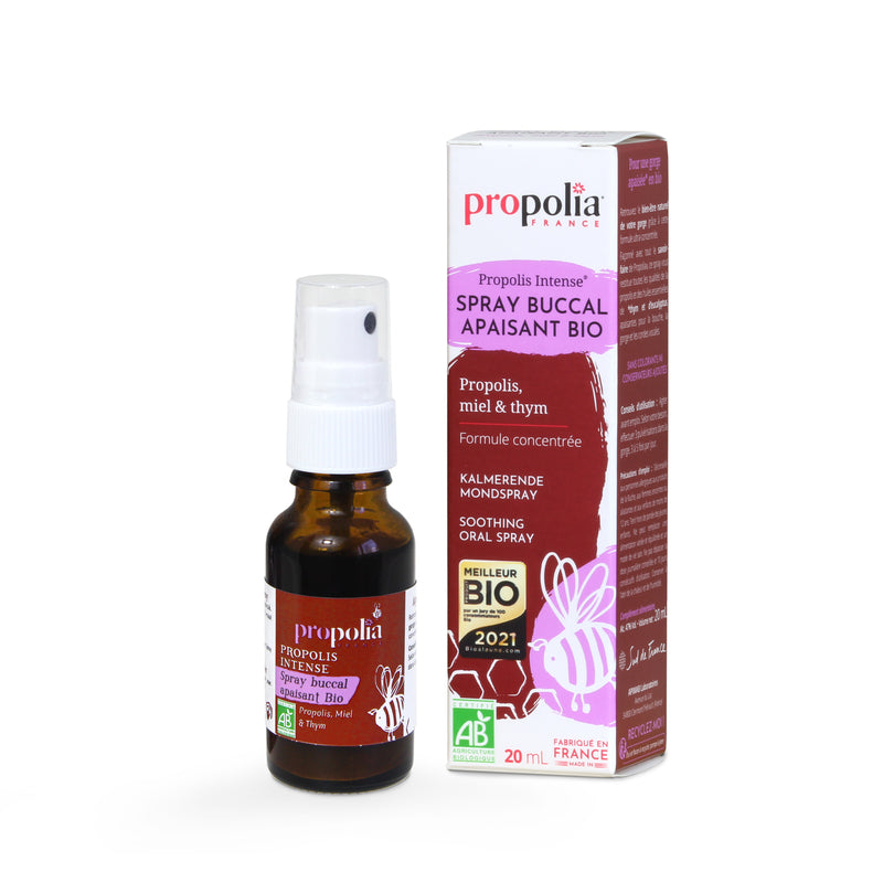 Propolia -- Spray buccal apaisant propolis et thym bio - 20ml