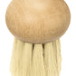 Manino -- Brosse à champignons ronde hêtre et crin clair - 4,5 cm